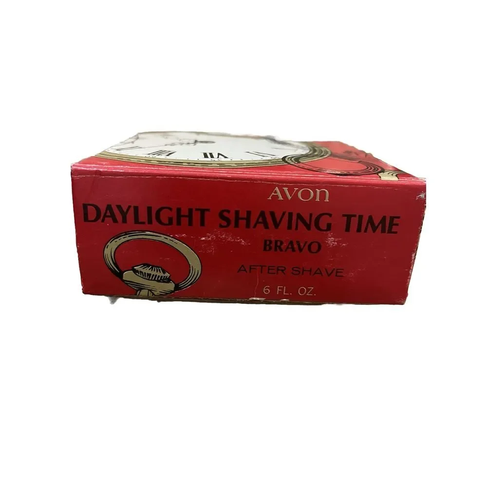 Vintage Bravo After Shave, Avon. Daylight shaving time  6‎ Fl oz.  Full w/ box